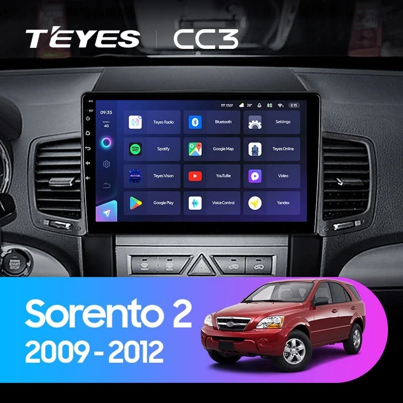 Штатная магнитола Teyes CC3 4/32 Kia Sorento 2 XM (2009-2012) Тип-B