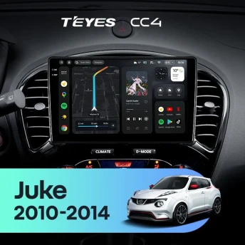 Штатная магнитола Teyes CC4 8/128 Nissan Juke (2010-2014)