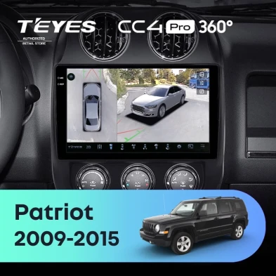 Штатная магнитола Teyes CC4 Pro 360 8/128 Jeep Patriot (2009-2015)