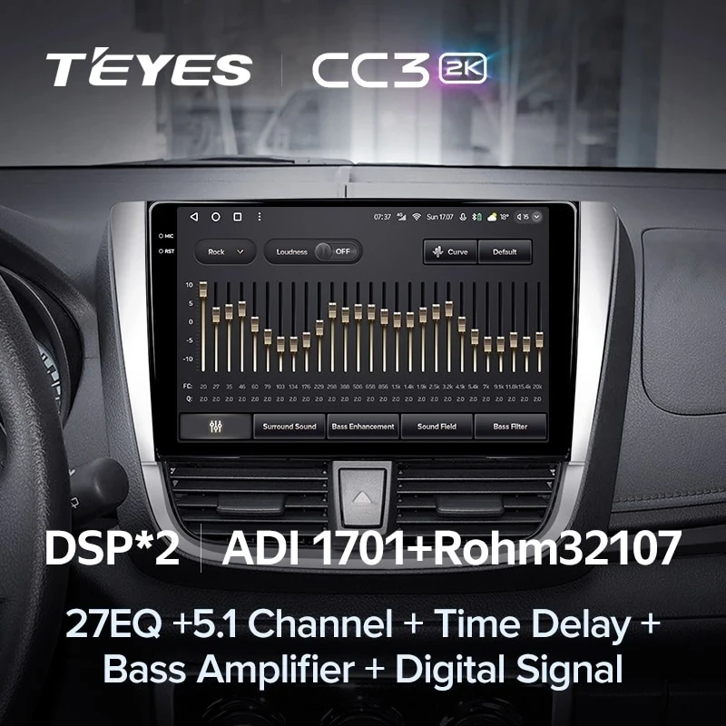 Штатная магнитола Teyes CC3 2K 4/64 Toyota Yaris L (2016-2019)