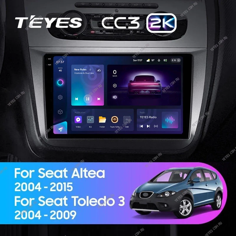Штатная магнитола Teyes CC3 2K 4/32 Seat Altea 5P (2004-2015)