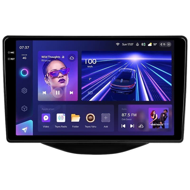 Переходная рамка Peugeot 108 / Toyota Aygo B40 (2014-2021) F2 (9")