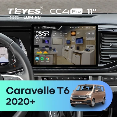 Штатная магнитола Teyes CC4 Pro 8/128 Volkswagen Caravelle T6 2020+ (11")