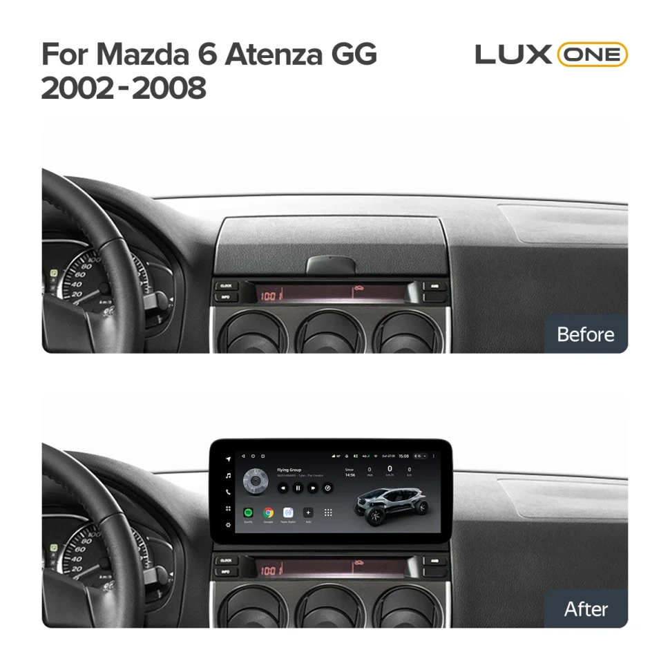 Переходная рамка Mazda 6 / Atenza GG (YJ) (2002-2008) (12,3")