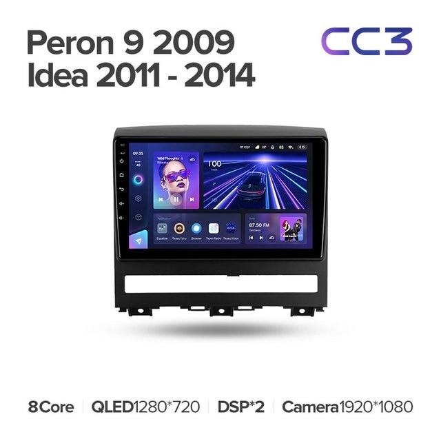 Штатная магнитола Teyes CC3 4/32 Fiat Peron 9 2009 Idea (2011-2014)