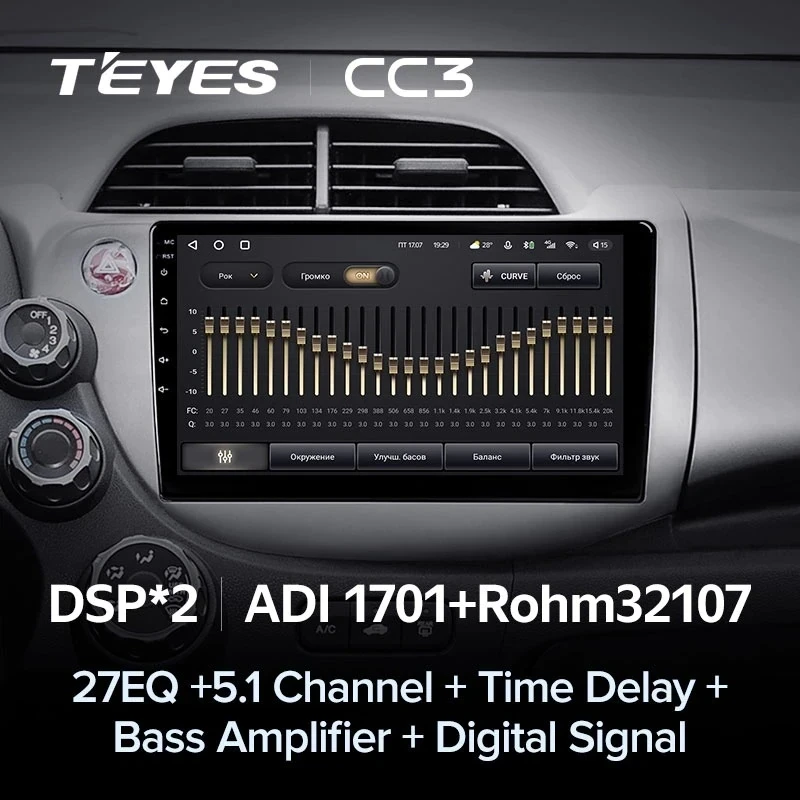 Штатная магнитола Teyes CC3 4/32 Honda Fit 2 GE (2007-2014)
