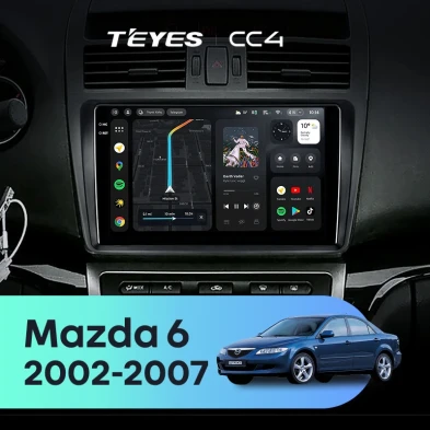 Штатная магнитола Teyes CC4 8/128 Mazda 6 GG (2002-2007)