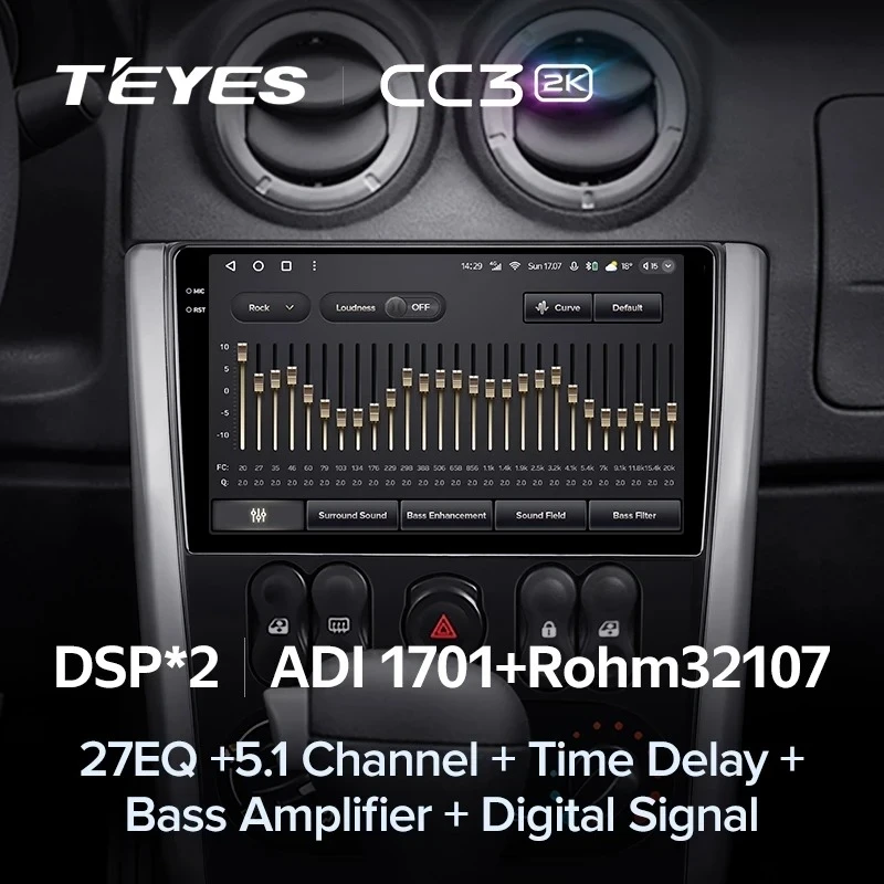 Штатная магнитола Teyes CC3 2K 4/64 Nissan Almera 3 G15 (2012-2019) F2