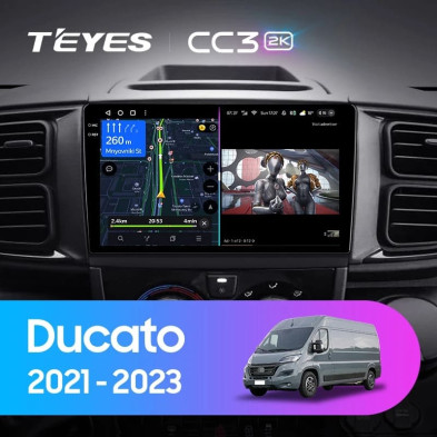 Штатная магнитола Teyes CC3 2K 4/64 Fiat Ducato Van L3H2 (2021-2023)