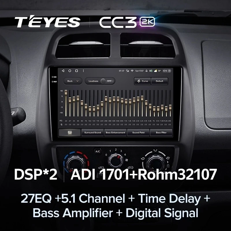 Штатная магнитола Teyes CC3 2K 4/64 Renault KWID (2015-2019)
