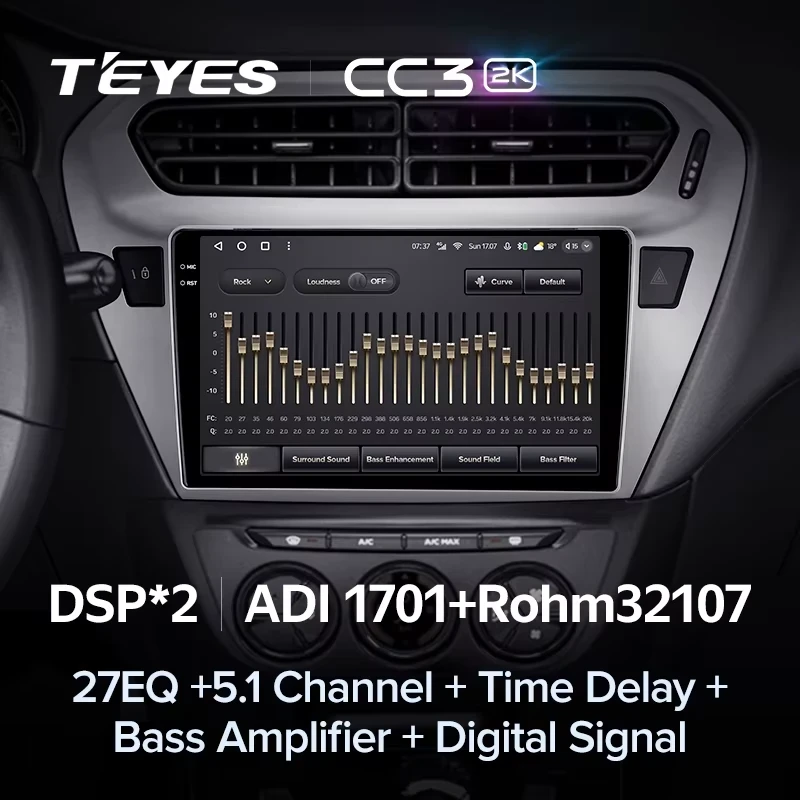 Штатная магнитола Teyes CC3 2K 4/64 Peugeot 301 (2012-2016) F2