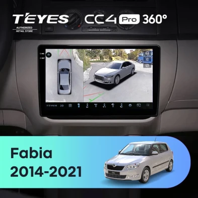 Штатная магнитола Teyes CC4 Pro 360 8/128 Skoda Fabia (2014-2021)