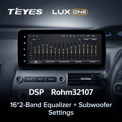 Штатная магнитола Teyes LUX ONE 6/128 Honda Civic 8 FK FN FD (2005-2012) Правый руль