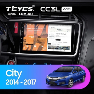 Штатная магнитола Teyes CC3L WiFi 2/32 Honda City (2014-2017) Тип-B