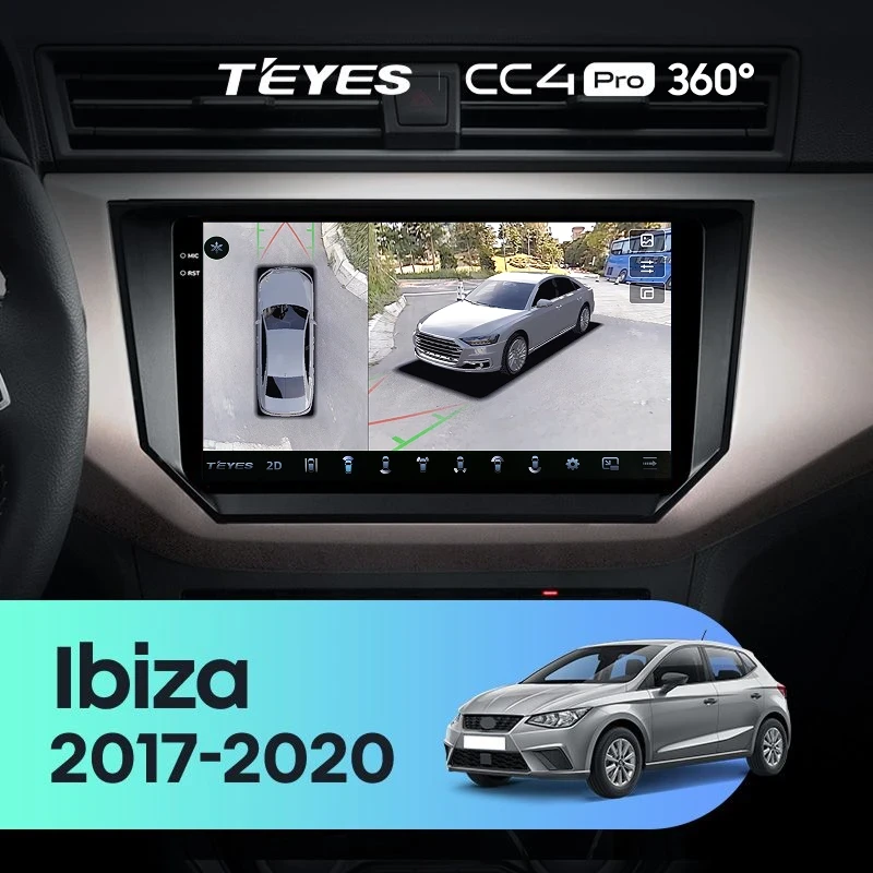 Штатная магнитола Teyes CC4 Pro 360 12/256 Seat Ibiza (2017-2020)