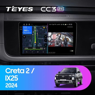 Штатная магнитола Teyes CC3 2K 360 6/128 Hyundai Creta 2 IX25 (2024-2026)
