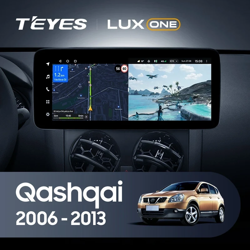 Штатная магнитола Teyes LUX ONE 6/128 Nissan Qashqai 1 J10 (2006-2013)