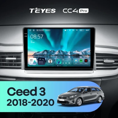 Штатная магнитола Teyes CC4 Pro 12/256 Kia Ceed 3 CD (2018-2020)