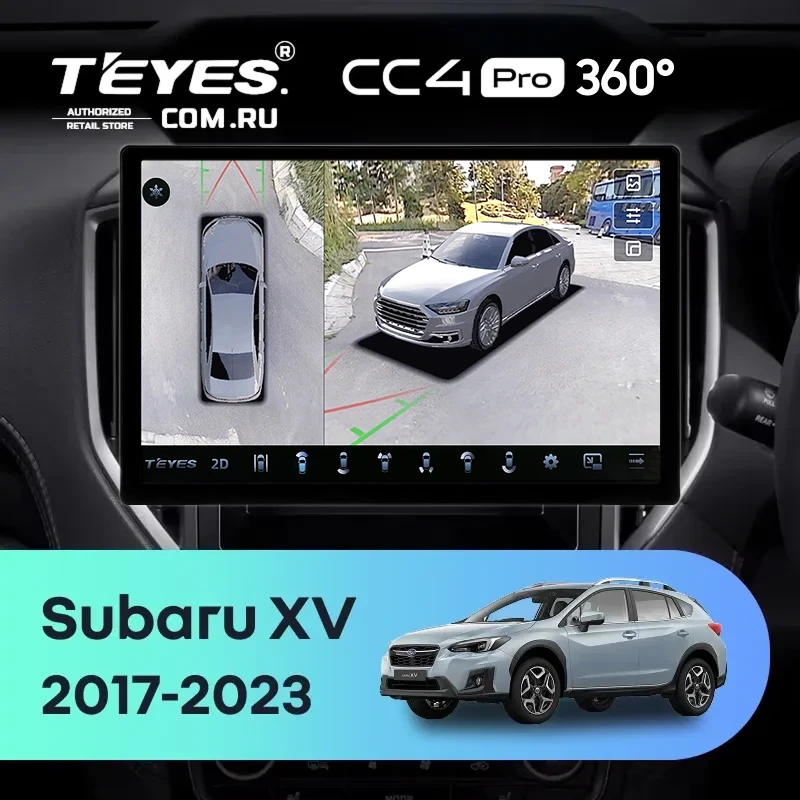 Штатная магнитола Teyes CC4 Pro 360 12/256 Subaru XV (2017-2023) (13")