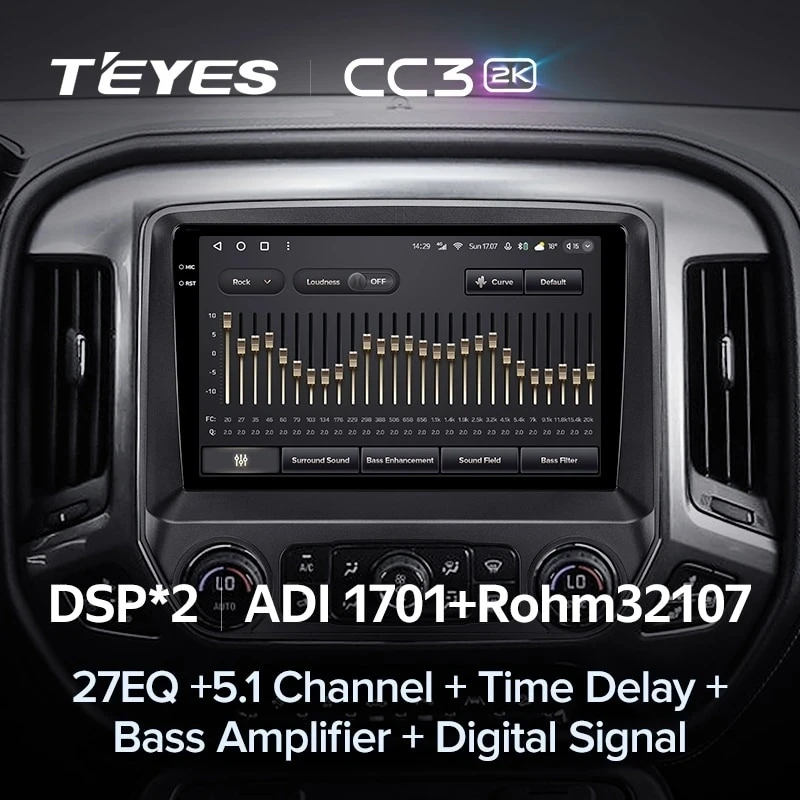 Штатная магнитола Teyes CC3 2K 4/64 Chevrolet Silverado 3 GMTK2 (2013-2019)