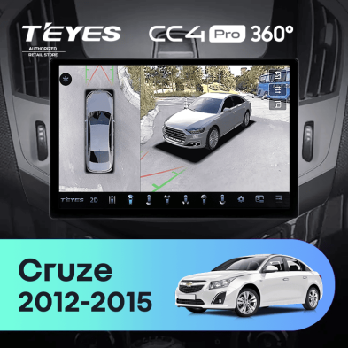 Штатная магнитола Teyes CC4 Pro 360 8/128 Chevrolet Cruze J300 J308 (2012-2015) F3 (11")