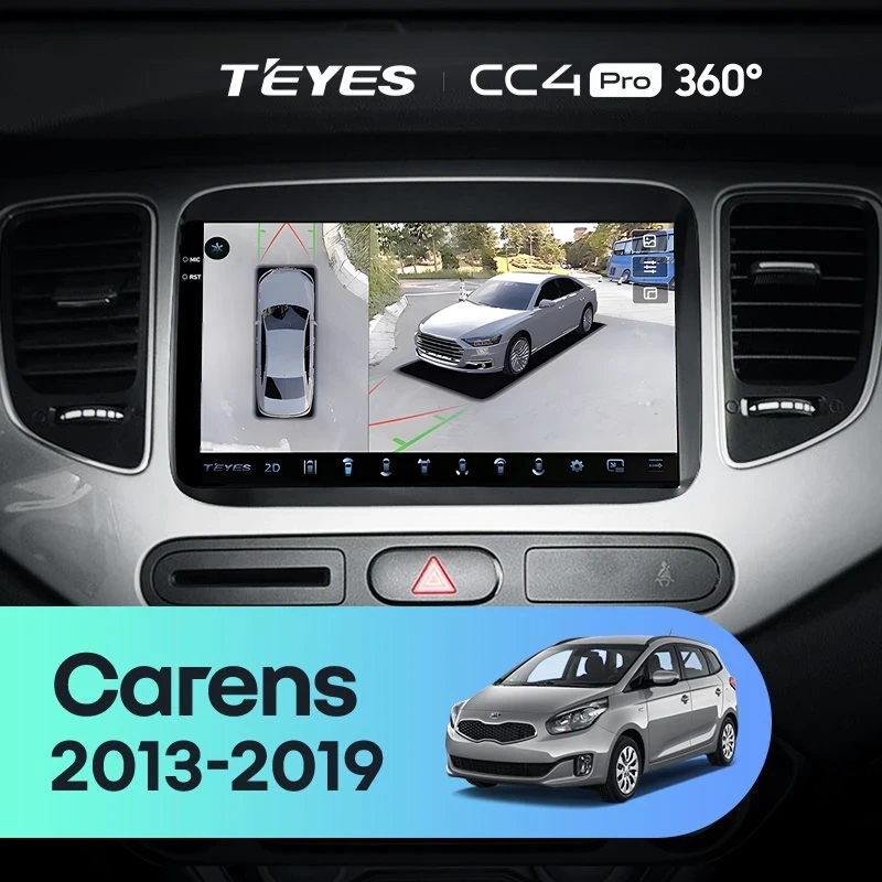 Штатная магнитола Teyes CC4 Pro 360 12/256 Kia Carens RP 3 (2013-2019)