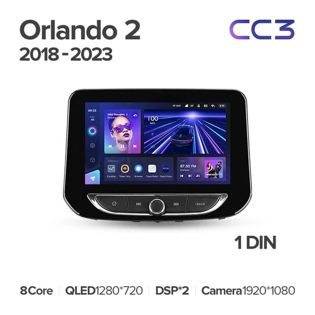 Штатная магнитола Teyes CC3 4/32 Chevrolet Orlando 2 (2018-2023)