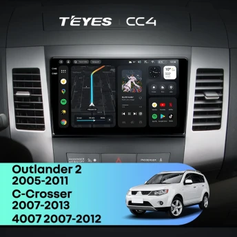 Штатная магнитола Teyes CC4 6/64 Mitsubishi Outlander 2 (2005-2011) Тип-B