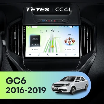 Штатная магнитола Teyes CC4L 6/64 Geely GC6 (2016-2019)