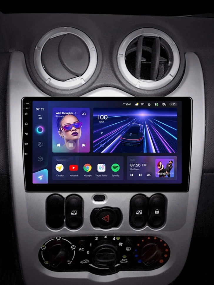 Штатная магнитола Teyes CC3 4/32 Lada Largus (2012-2020)