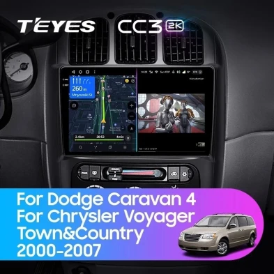 Штатная магнитола Teyes CC3 2K 360 6/128 Chrysler Voyager (2000-2007) Тип-B
