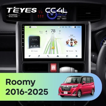 Штатная магнитола Teyes CC4L 6/64 Toyota Roomy (2016-2026) Правый руль