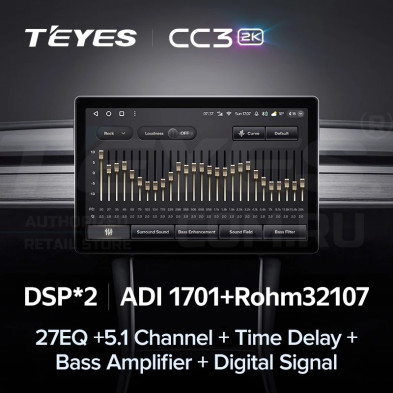Штатная магнитола Teyes CC3 2K 6/128 Toyota Camry 7 XV 50 55 (2011-2014) (черно-серая) F1 (13")