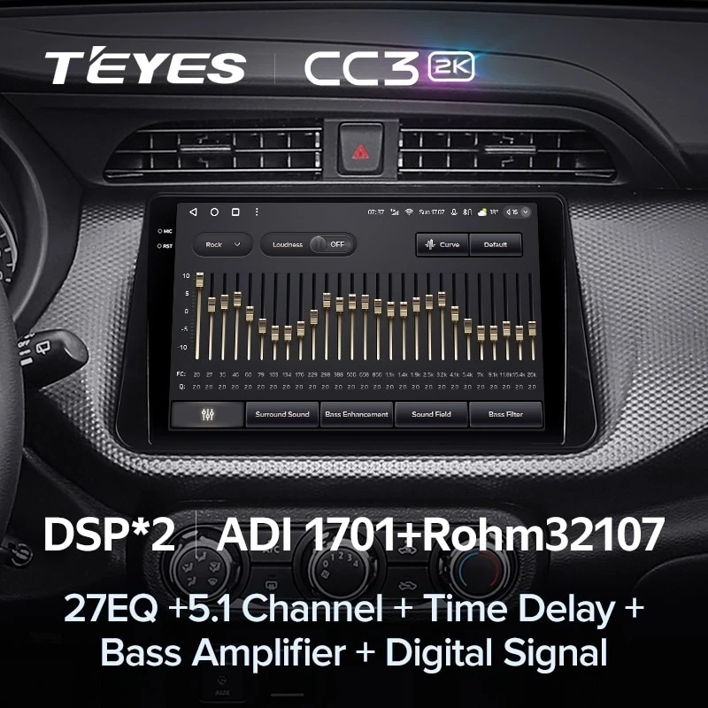 Штатная магнитола Teyes CC3 2K 6/128 Nissan Kicks P15 (2017-2021)