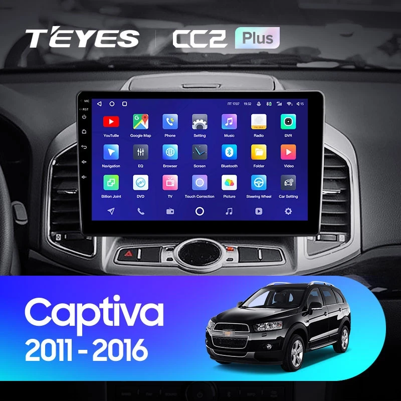 Штатная магнитола Teyes CC2 Plus 4/32 Chevrolet Captiva 1 (2011-2016) F2