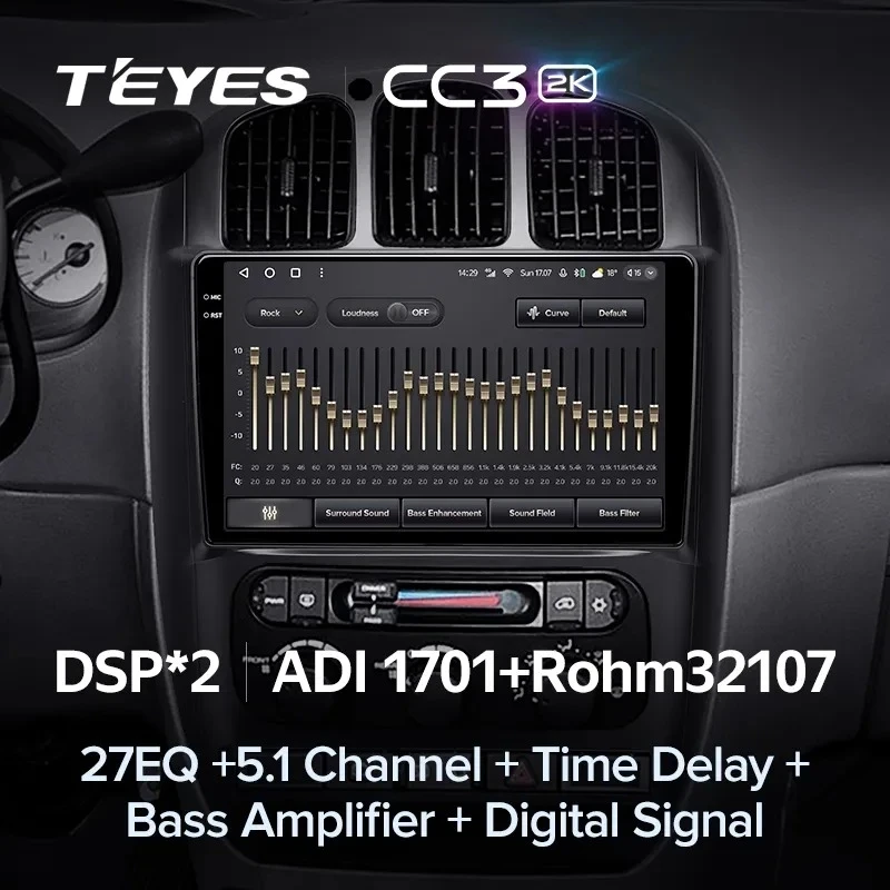 Штатная магнитола Teyes CC3 2K 6/128 Chrysler Town &amp; Country 4 RS (2000-2007) Тип-B