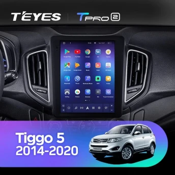 Штатная магнитола Tesla style Teyes TPRO 2 3/32 Chery Tiggo 5 (2014-2020)