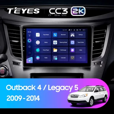 Штатная магнитола Teyes CC3 2K 6/128 Subaru Outback 4 (2009-2014)