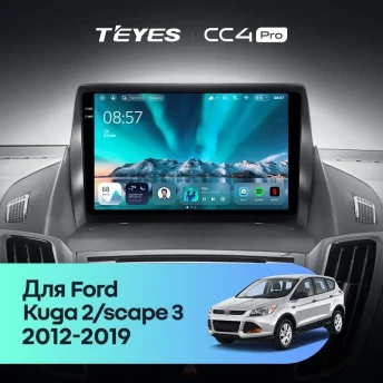 Штатная магнитола Teyes CC4 Pro 12/256 Ford Kuga 2 (2012-2019) Тип-A