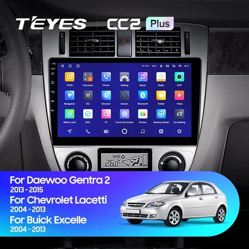 Штатная магнитола Teyes CC2 Plus 4/32 Chevrolet Lacetti J200 (2004-2013) F2 Тип-B