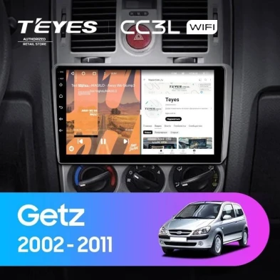 Штатная магнитола Teyes CC3L WiFi 2/32 Hyundai Getz (2002-2011) F2