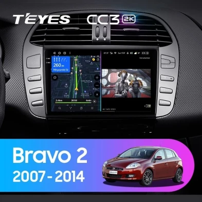 Штатная магнитола Teyes CC3 2K 4/32 Fiat Bravo 198 (2007-2014)