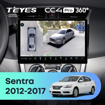 Штатная магнитола Teyes CC4 Pro 360 8/128 Nissan Sentra B17 (2012-2017) (13")