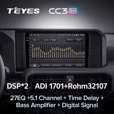 Штатная магнитола Teyes CC3 2K 4/32 Toyota Land Cruiser Prado 250 (2024-2026)