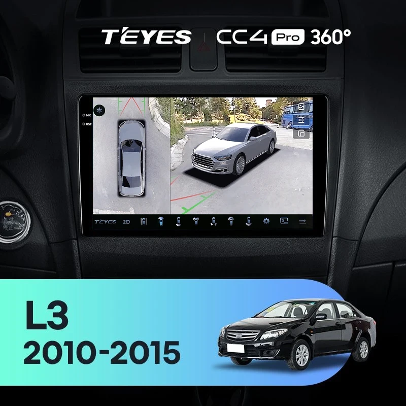 Штатная магнитола Teyes CC4 Pro 360 8/128 BYD L3 (2010-2015)