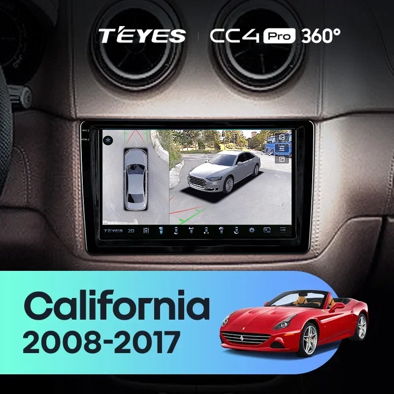 Штатная магнитола Teyes CC4 Pro 360 12/256 Ferrari California (2008-2017)