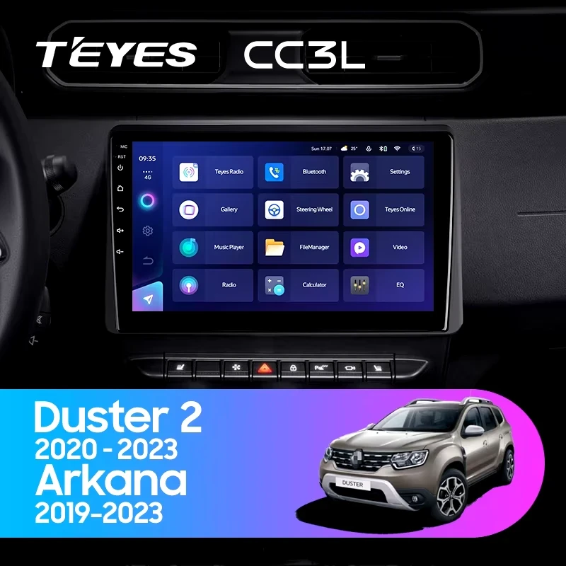 Штатная магнитола Teyes CC3L 4/32 Renault Arkana (2019-2023) F2