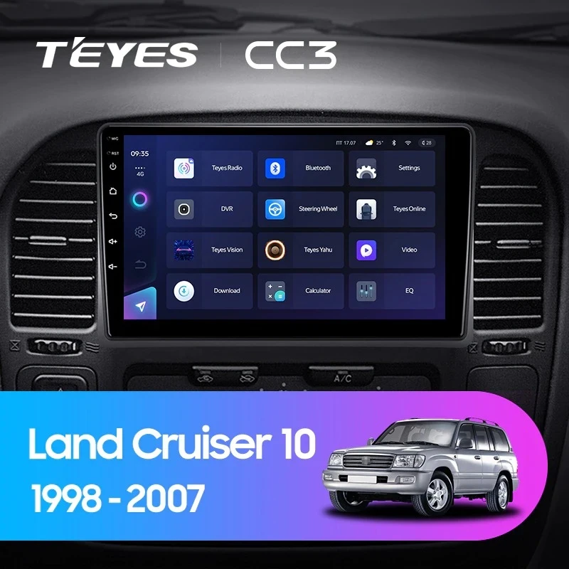 Штатная магнитола Teyes CC3 4/32 Toyota Land Cruiser 10 J100 100 (1998-2007)