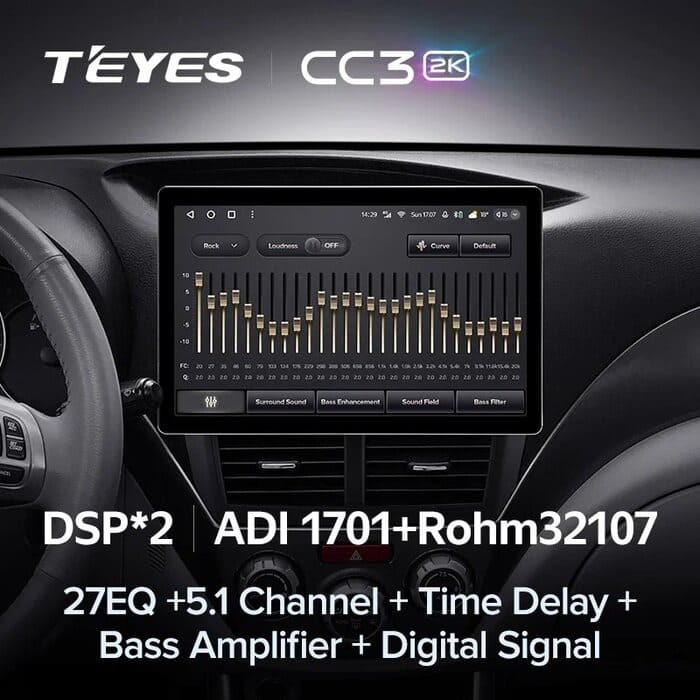 Штатная магнитола Teyes CC3 2K 4/64 Subaru Forester 3 SH (2007-2013) (13")
