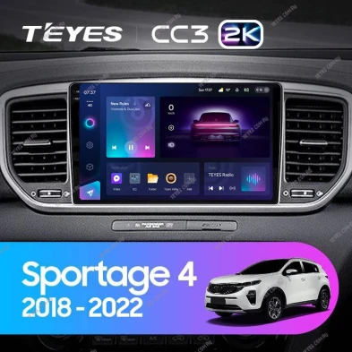 Штатная магнитола Teyes CC3 2K 360 6/128 Kia Sportage 4 QL (2018-2022) Тип-A